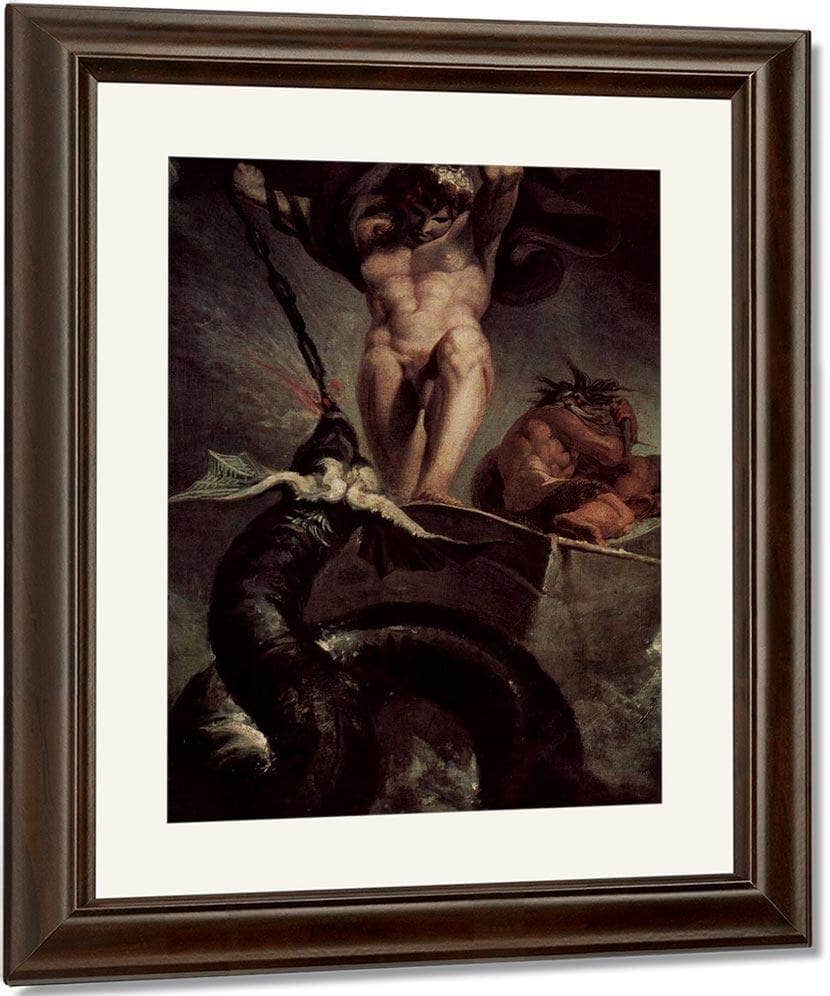 The Battle Of Thor With The Serpent Of Midgard By Henry Fuseli Fine Art Print