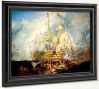 The Battle Of Trafalgar 1824 2 By Joseph Mallord William Turner Fine Art Print