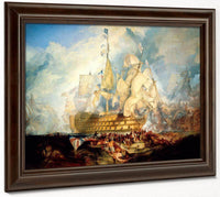 The Battle Of Trafalgar 1824 2 By Joseph Mallord William Turner Fine Art Print