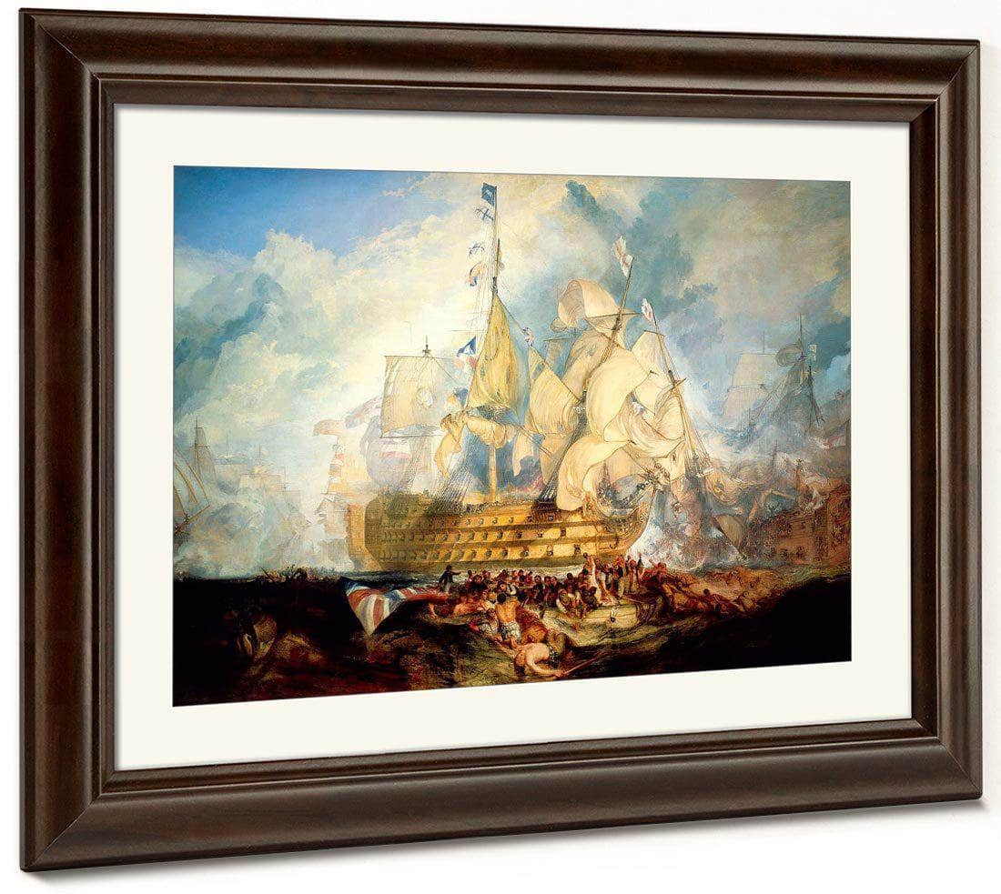 The Battle Of Trafalgar 1824 2 By Joseph Mallord William Turner Fine Art Print