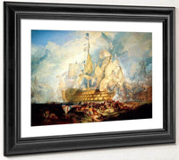The Battle Of Trafalgar 1824 2 By Joseph Mallord William Turner Fine Art Print