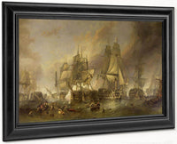 The Battle Of Trafalgar By William Clarkson Stanfield Fine Art Print