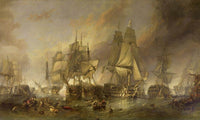 The Battle Of Trafalgar By William Clarkson Stanfield Fine Art Print