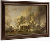 The Battle Of Trafalgar By William Clarkson Stanfield Fine Art Print