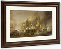 The Battle Of Trafalgar By William Clarkson Stanfield Fine Art Print