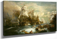 The Battle Of Trafalgar By William Lionel Wyllie Fine Art Print