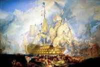 The Battle Of Trafalgar Painting As Depicted Joseph Turner Canvas Art Fine Art Print