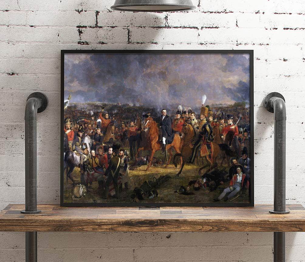 The Battle Of Waterloo Painting Jan Willem Pieneman Canvas Art Fine Art Print