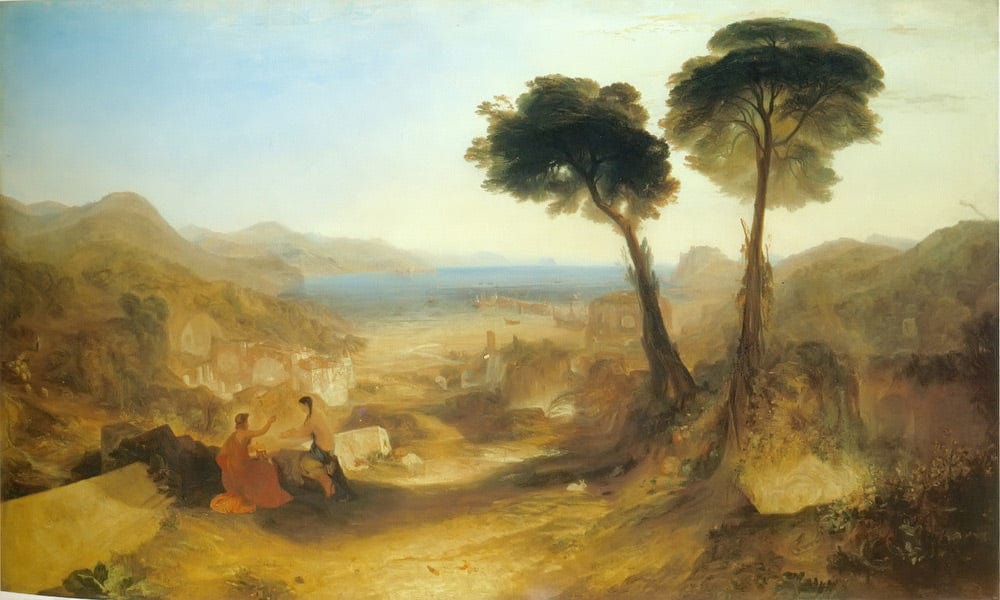 The Bay Of Baiae With Apollo And The Sibyl By Jwm Turner Fine Art Print
