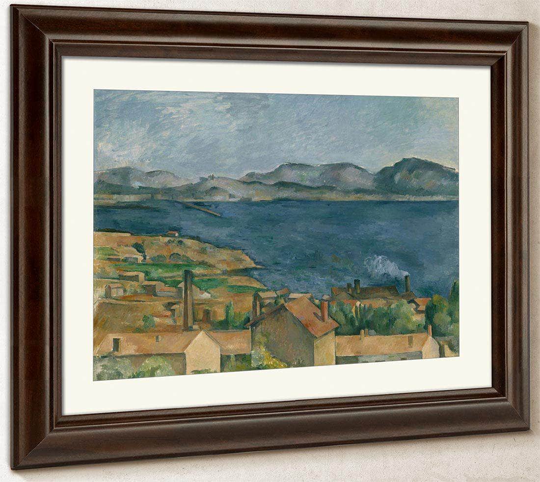 The Bay Of Marseilles Seen From Lestaque By Cezanne Paul Fine Art Print