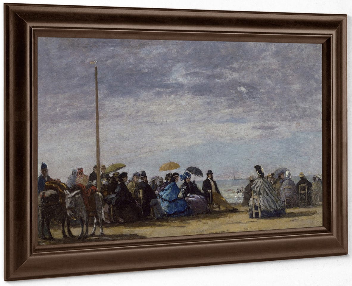 The Beach By Eugene Boudin Fine Art Print