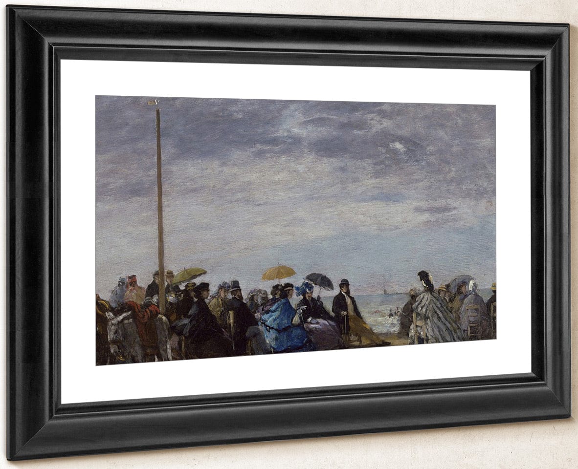 The Beach By Eugene Boudin Fine Art Print