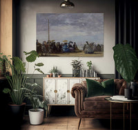 The Beach By Eugene Boudin Fine Art Print