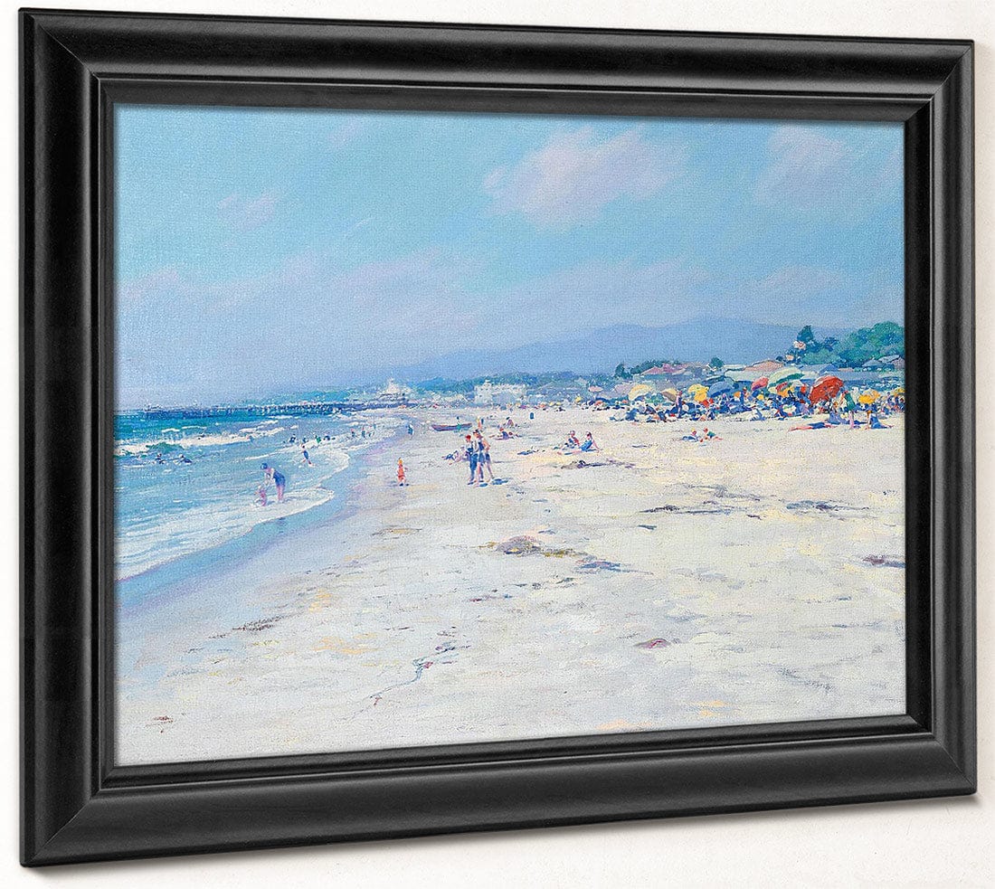 The Beach, Santa Monica By Richard Edward Miller Fine Art Print