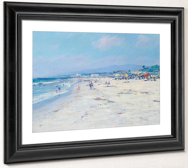The Beach, Santa Monica By Richard Edward Miller Fine Art Print