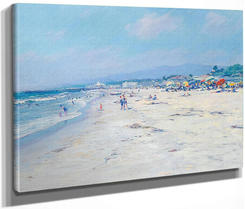 The Beach, Santa Monica By Richard Edward Miller Fine Art Print