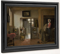 The Bedroom By Pieter De Hooch Fine Art Print