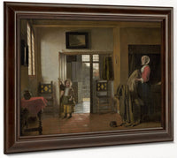 The Bedroom By Pieter De Hooch Fine Art Print