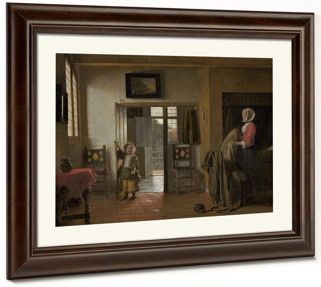 The Bedroom By Pieter De Hooch Fine Art Print