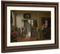 The Bedroom By Pieter De Hooch Fine Art Print