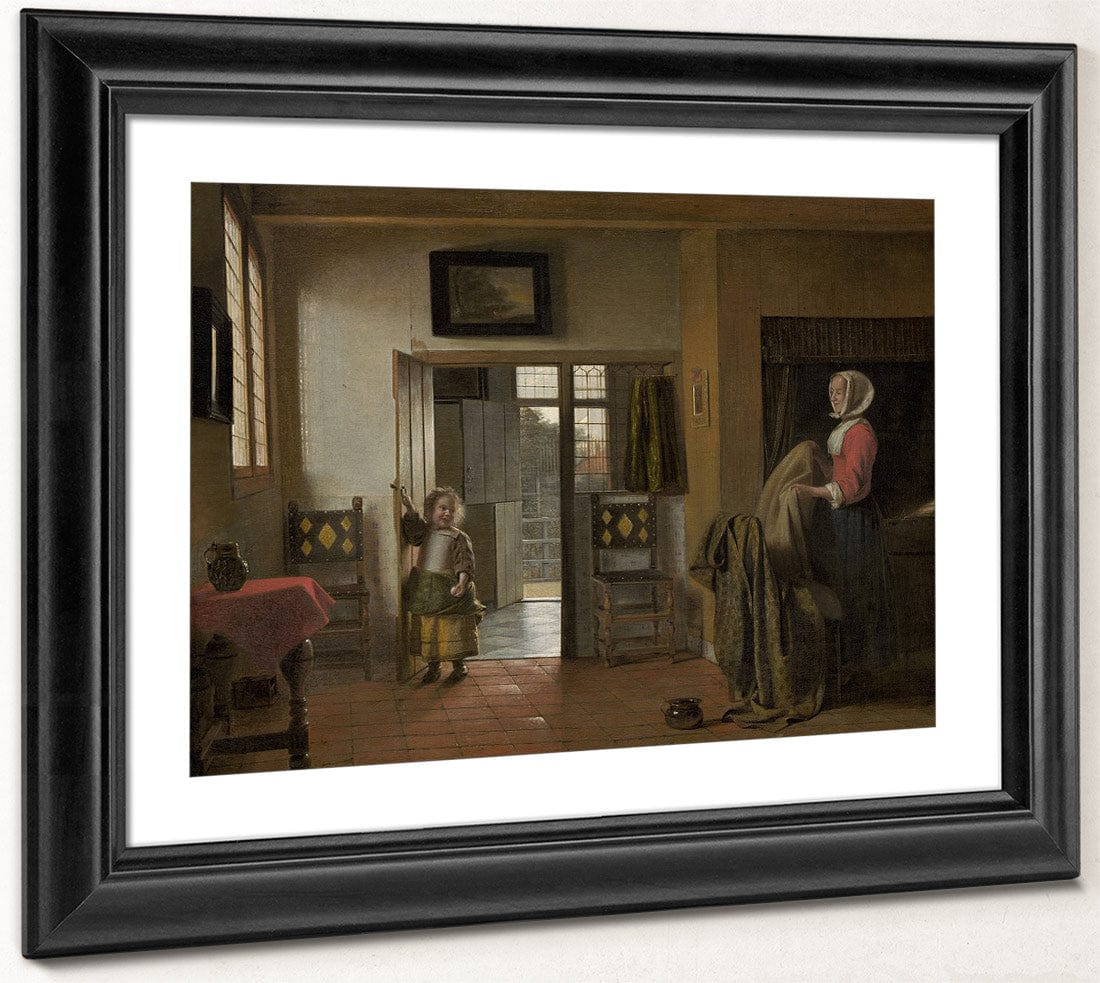 The Bedroom By Pieter De Hooch Fine Art Print