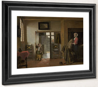 The Bedroom By Pieter De Hooch Fine Art Print
