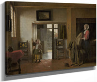 The Bedroom By Pieter De Hooch Fine Art Print