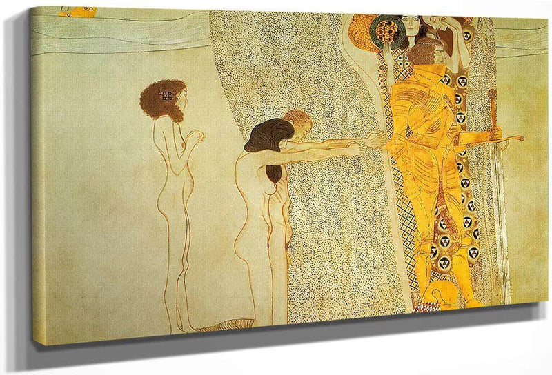 The Beethove Frieze Suffering By Gustav Klimt Fine Art Print