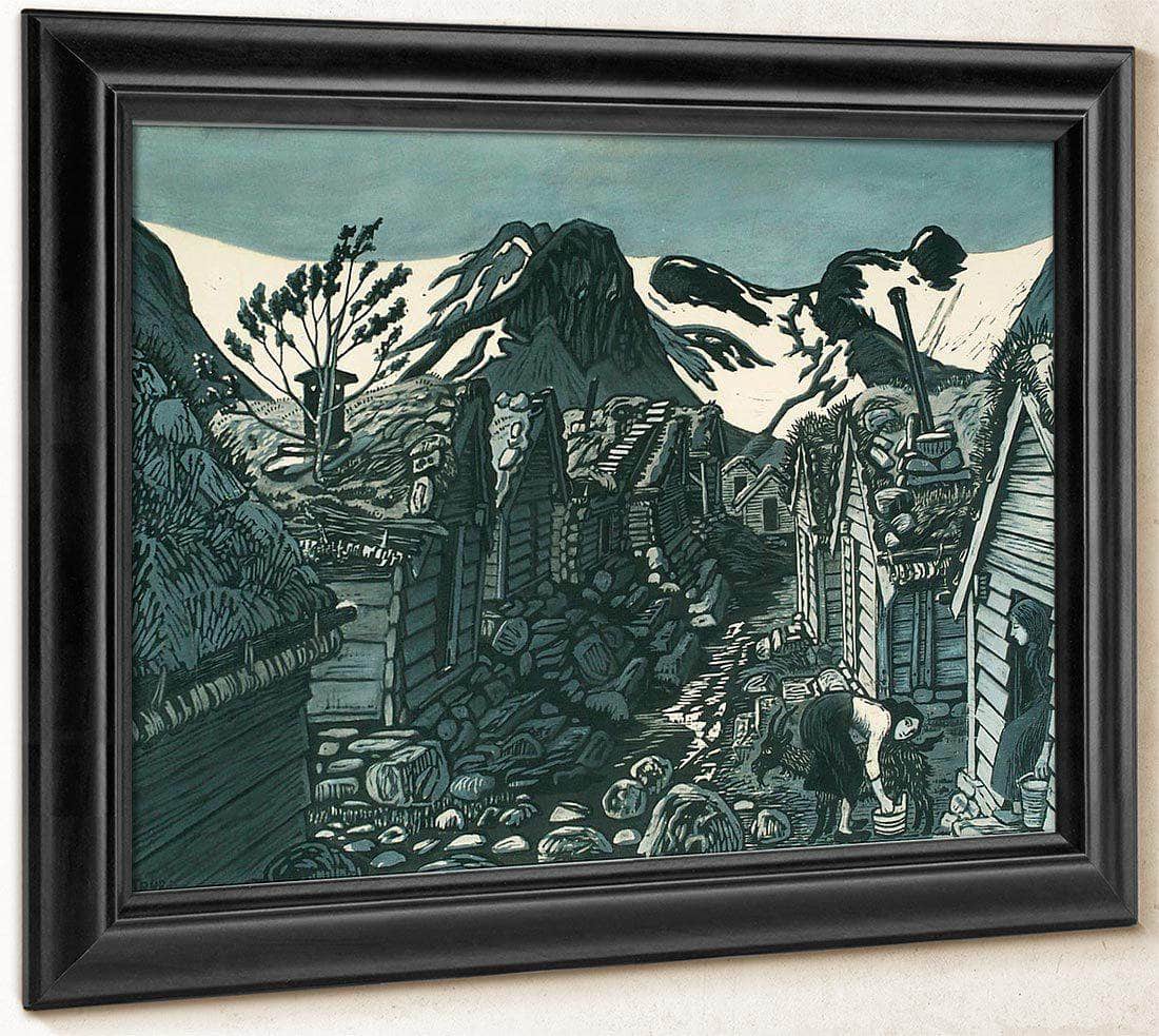 The Befring Farms 1 By Nicolai Astrup Fine Art Print