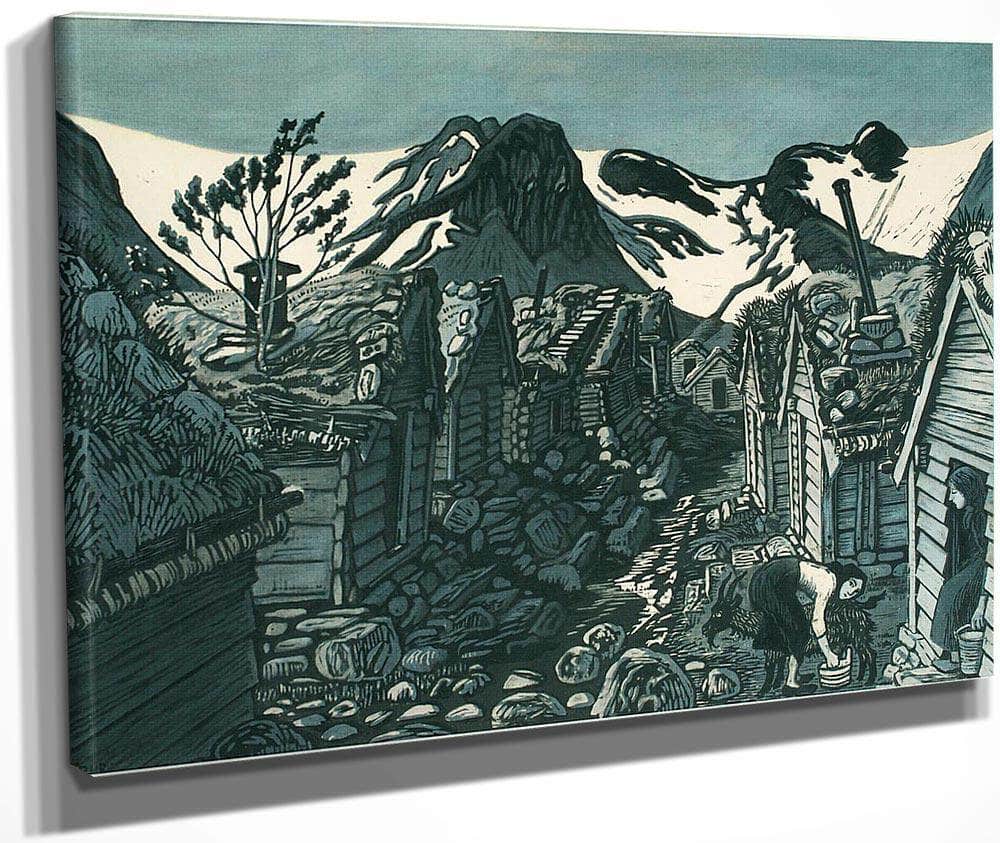 The Befring Farms 1 By Nicolai Astrup Fine Art Print