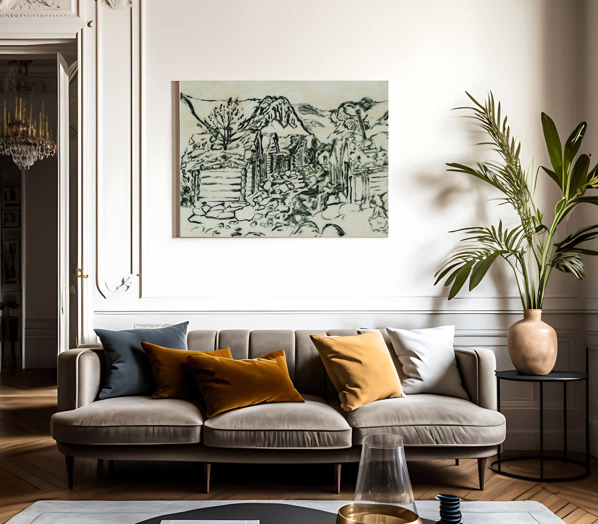 The Befring Farms By Nicolai Astrup Fine Art Print