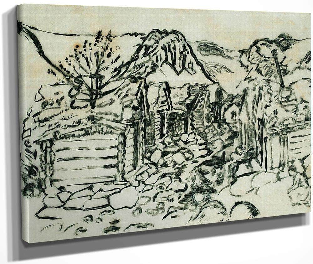 The Befring Farms By Nicolai Astrup Fine Art Print