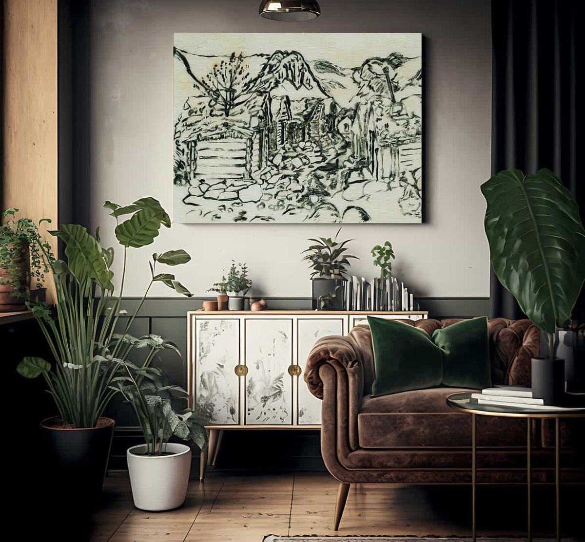 The Befring Farms By Nicolai Astrup Fine Art Print