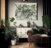 The Befring Farms By Nicolai Astrup Fine Art Print