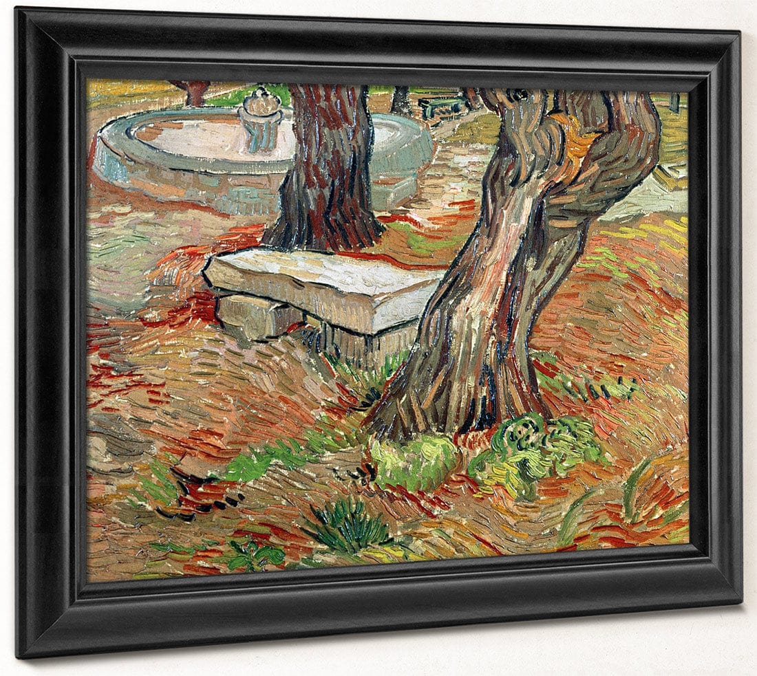 The Bench At Saint Remy By Vincent Van Gogh Fine Art Print