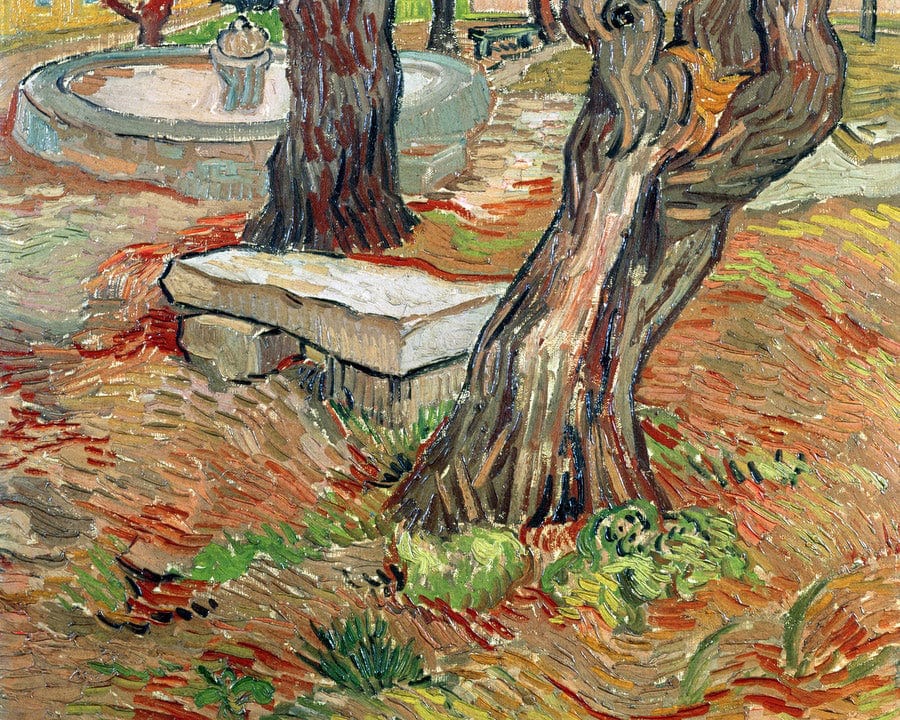 The Bench At Saint Remy By Vincent Van Gogh Fine Art Print