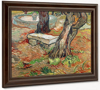 The Bench At Saint Remy By Vincent Van Gogh Fine Art Print