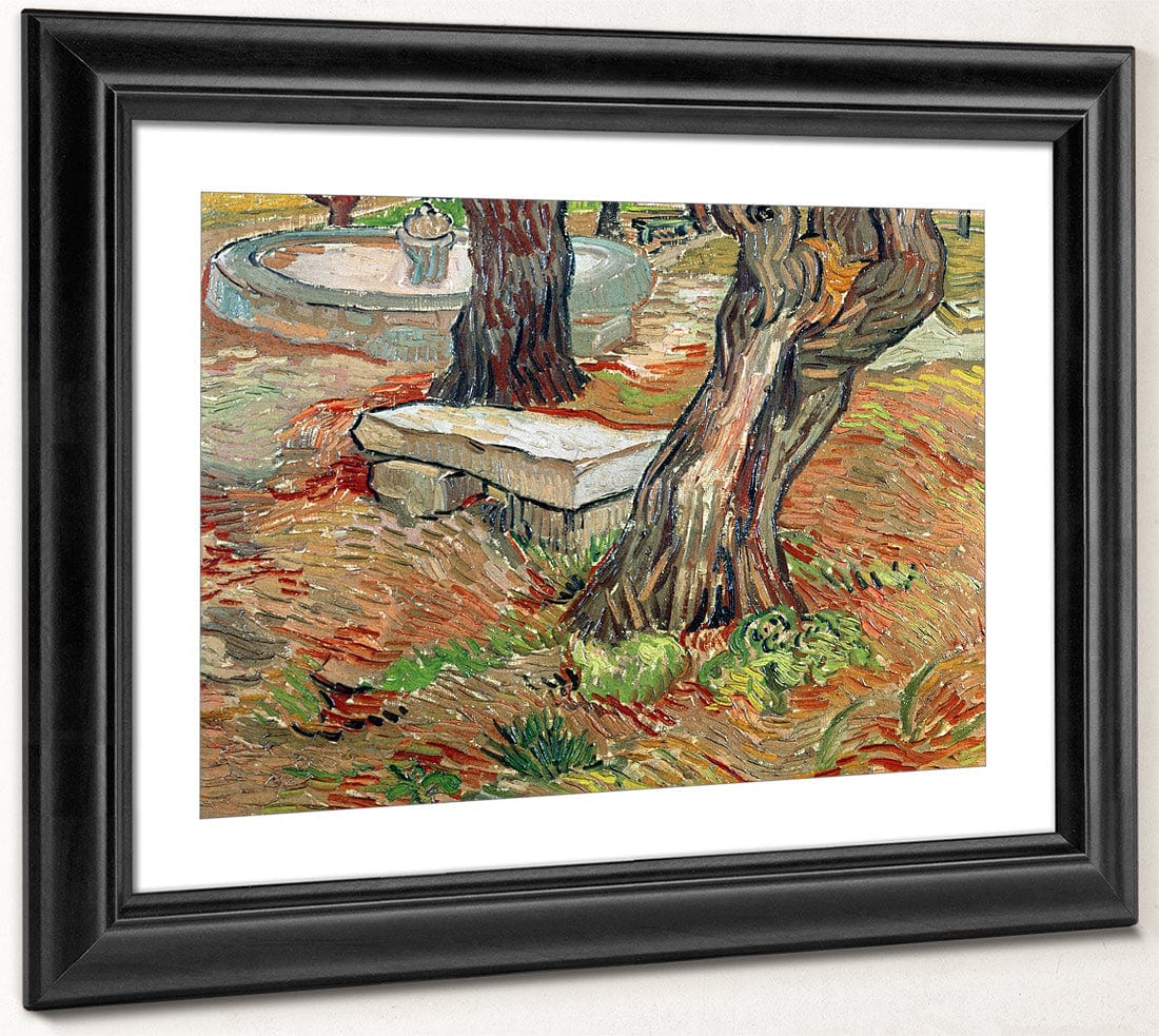 The Bench At Saint Remy By Vincent Van Gogh Fine Art Print