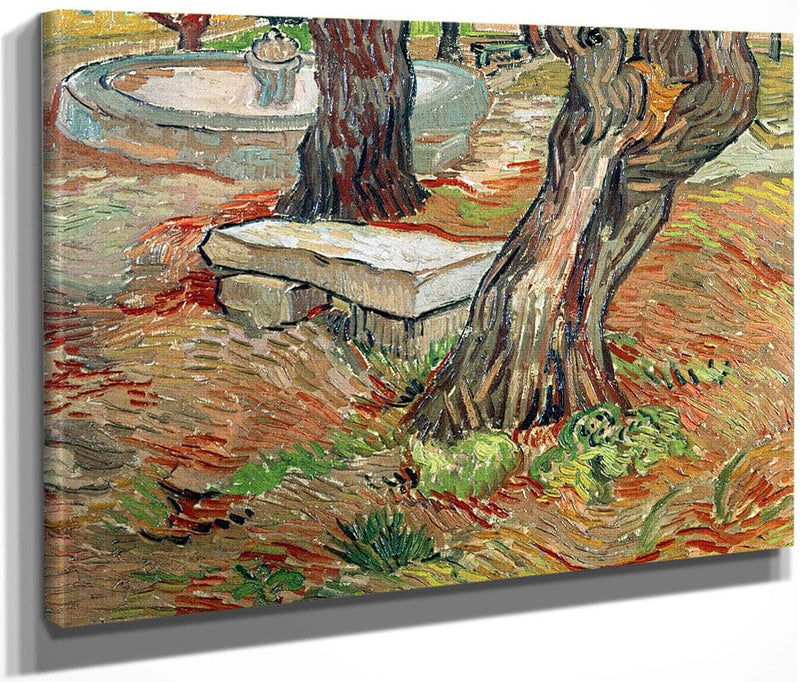 The Bench At Saint Remy By Vincent Van Gogh Fine Art Print