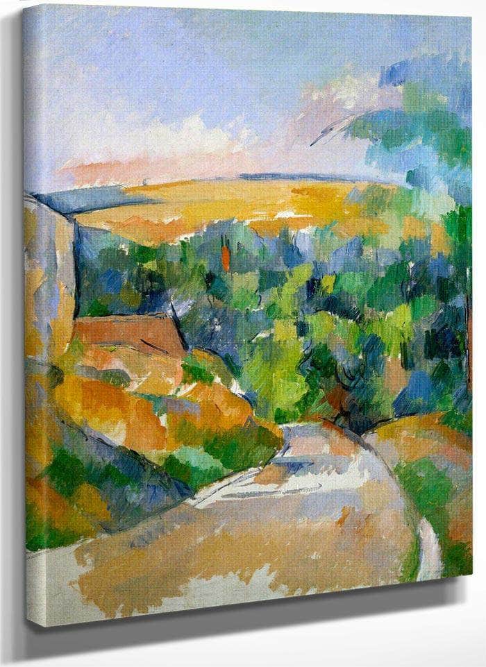 The Bend In The Road By Cezanne Paul Fine Art Print
