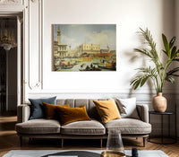 The Betrothal Of The Venetian Doge To The Adriatic Sea By Canaletto Fine Art Print