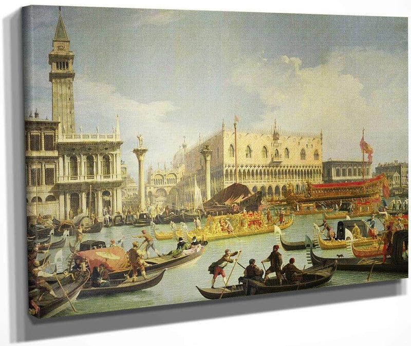 The Betrothal Of The Venetian Doge To The Adriatic Sea By Canaletto Fine Art Print