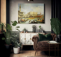 The Betrothal Of The Venetian Doge To The Adriatic Sea By Canaletto Fine Art Print