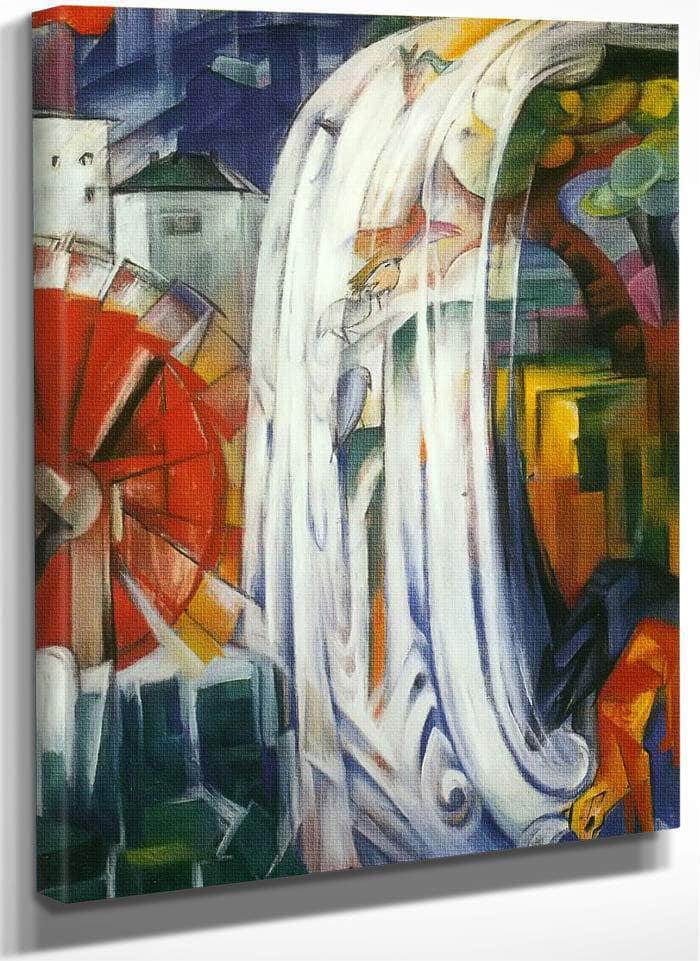 The Bewitched Mill By Franz Marc Fine Art Print
