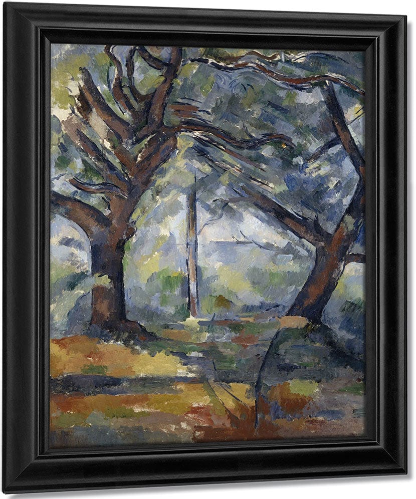 The Big Trees By Paul Cezanne Fine Art Print
