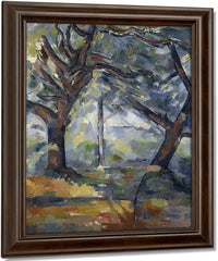 The Big Trees By Paul Cezanne Fine Art Print