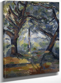 The Big Trees By Paul Cezanne Fine Art Print