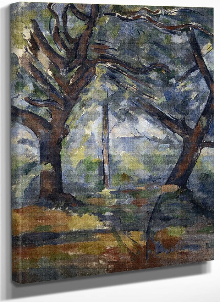 The Big Trees By Paul Cezanne Fine Art Print