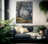 The Big Trees By Paul Cezanne Fine Art Print