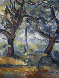 The Big Trees By Paul Cezanne Fine Art Print
